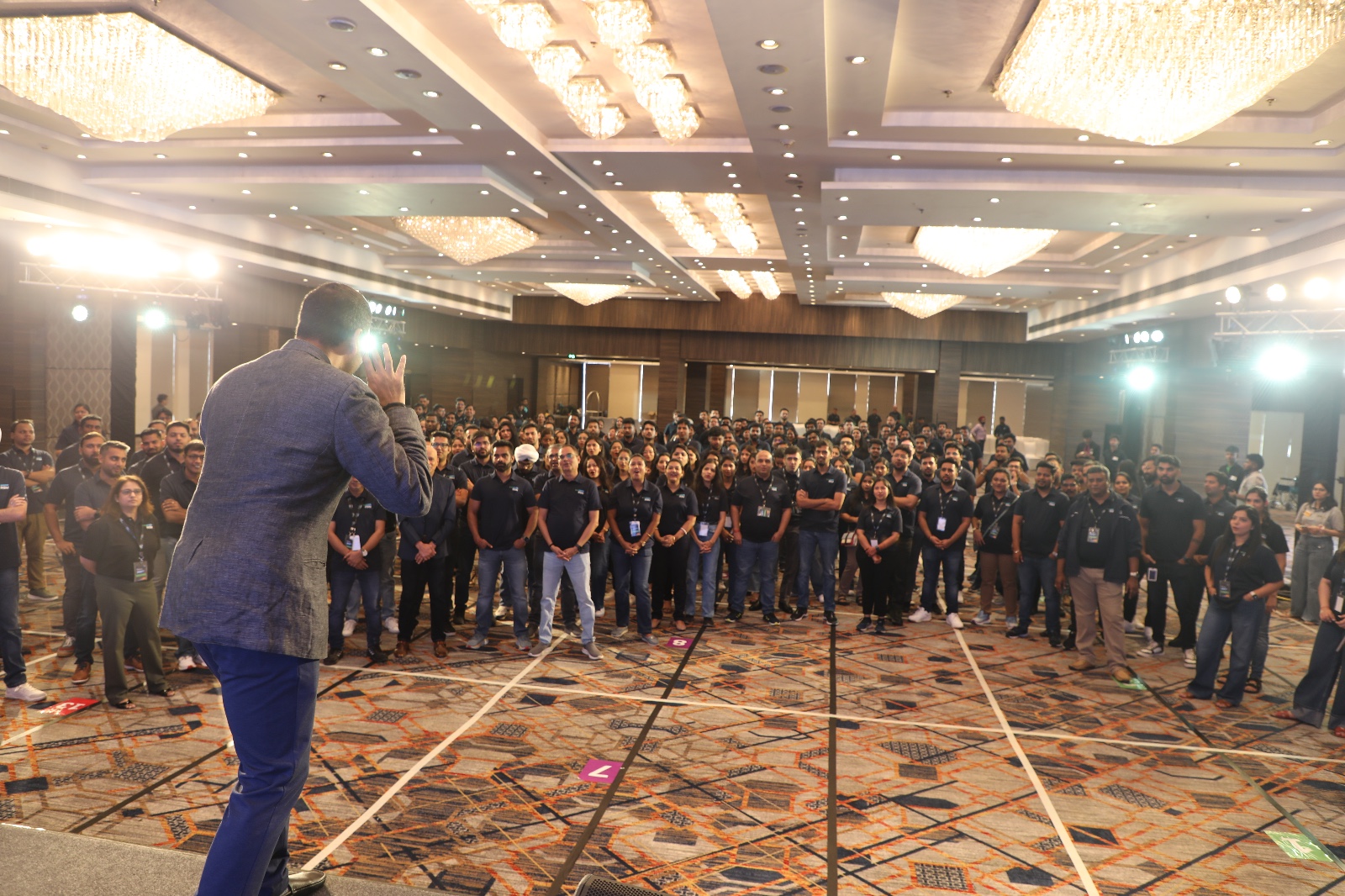 Saveen Hegde presenting during a masterclass