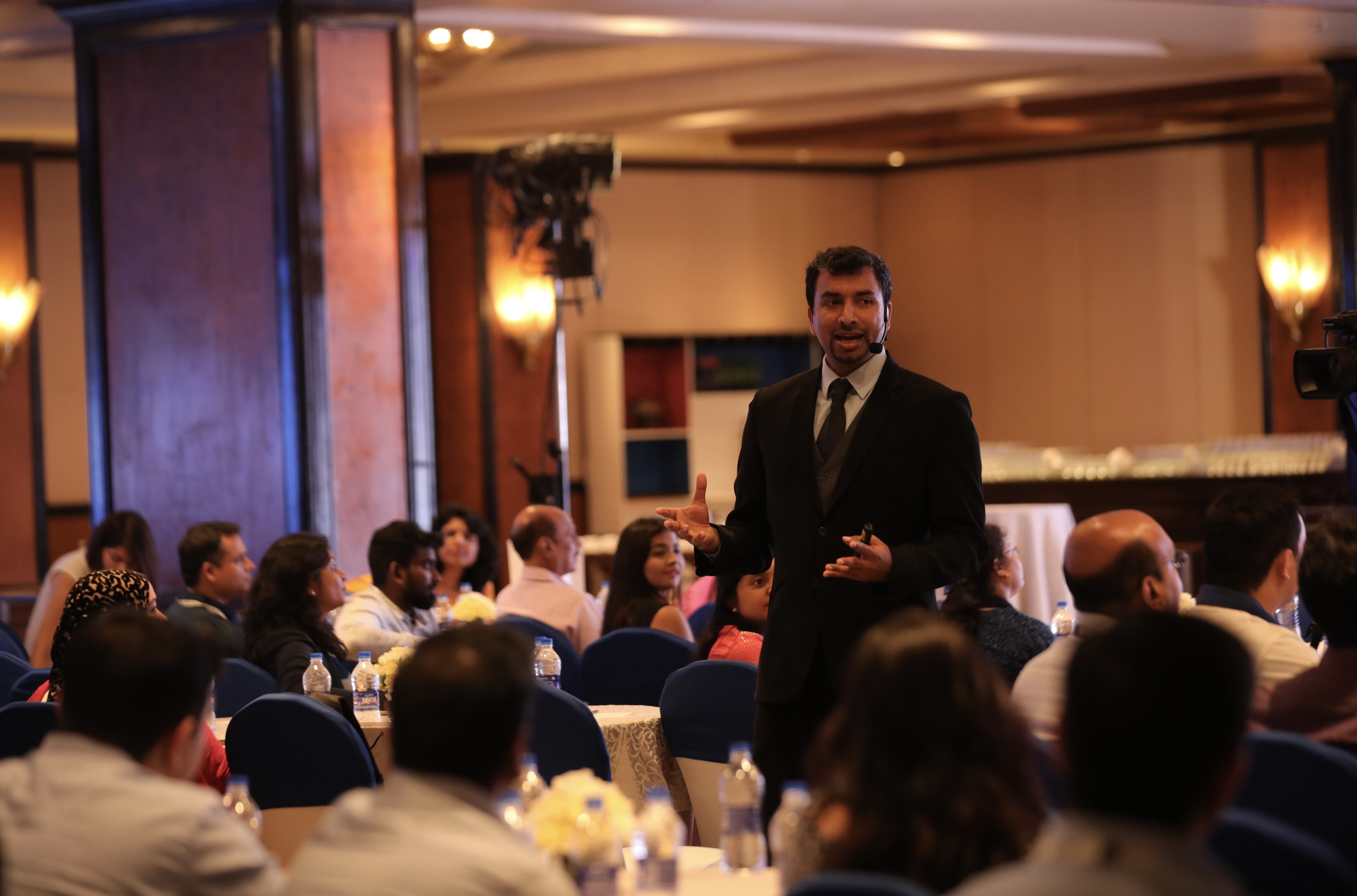 Saveen Hegde engaging workshop participants